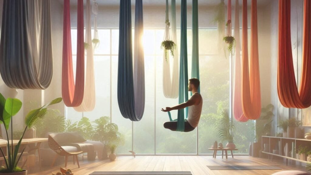 learn aerial yoga at home step by step beginners guide1