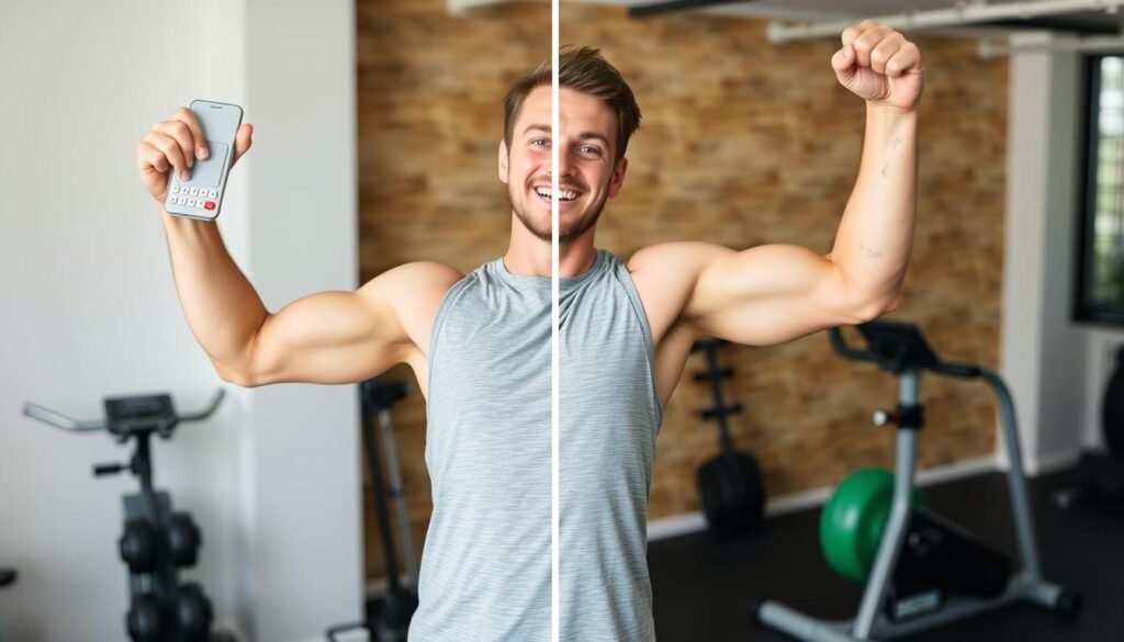 Person achieving fitness goals with BMR Calculator Person achieving fitness goals with BMR Calculator